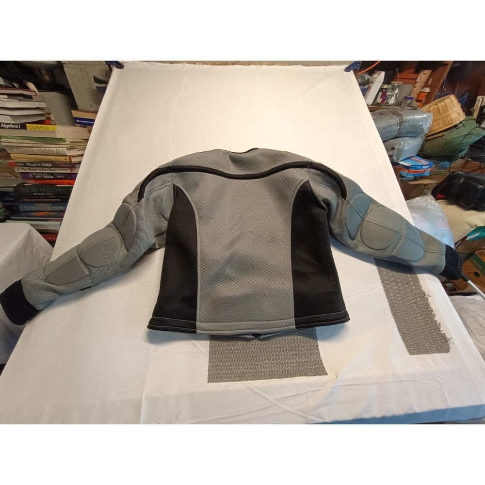 Xelement Padded Armored Mesh Motorcycle Riding Jacket Black Gray Size Large - Picture 2 of 6